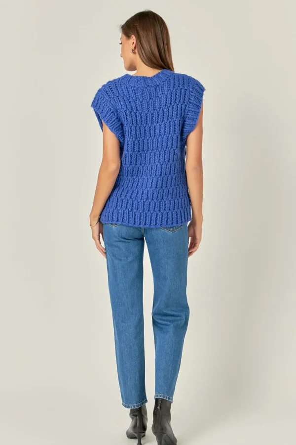 ENGLISH FACTORY Sweaters & Knits | Tops*- Chunky Knit Sweater Vest