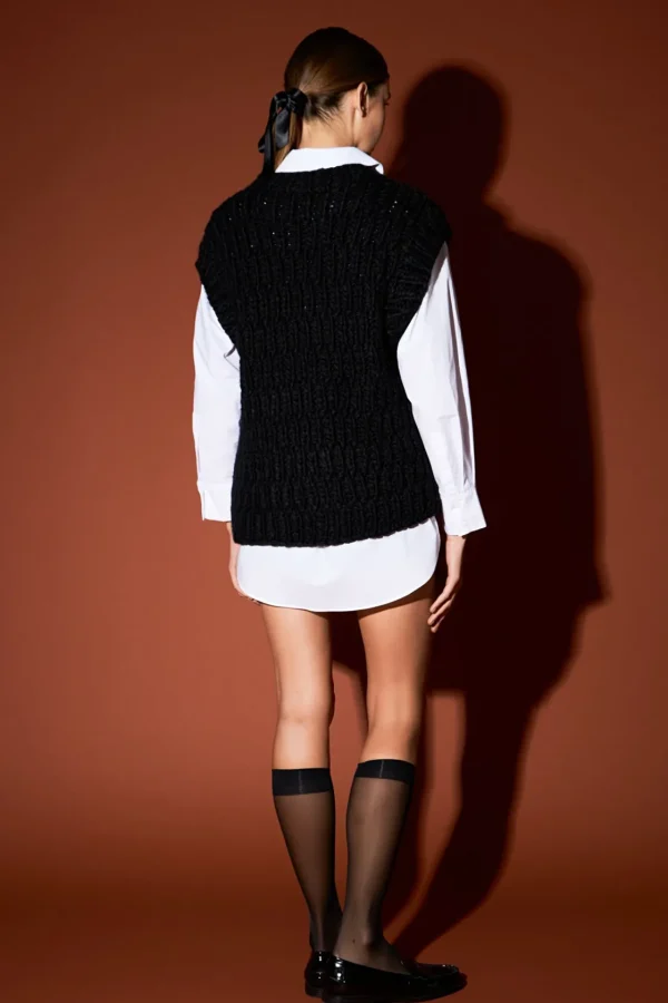 ENGLISH FACTORY Sweaters & Knits | Tops*- Chunky Knit Sweater Vest