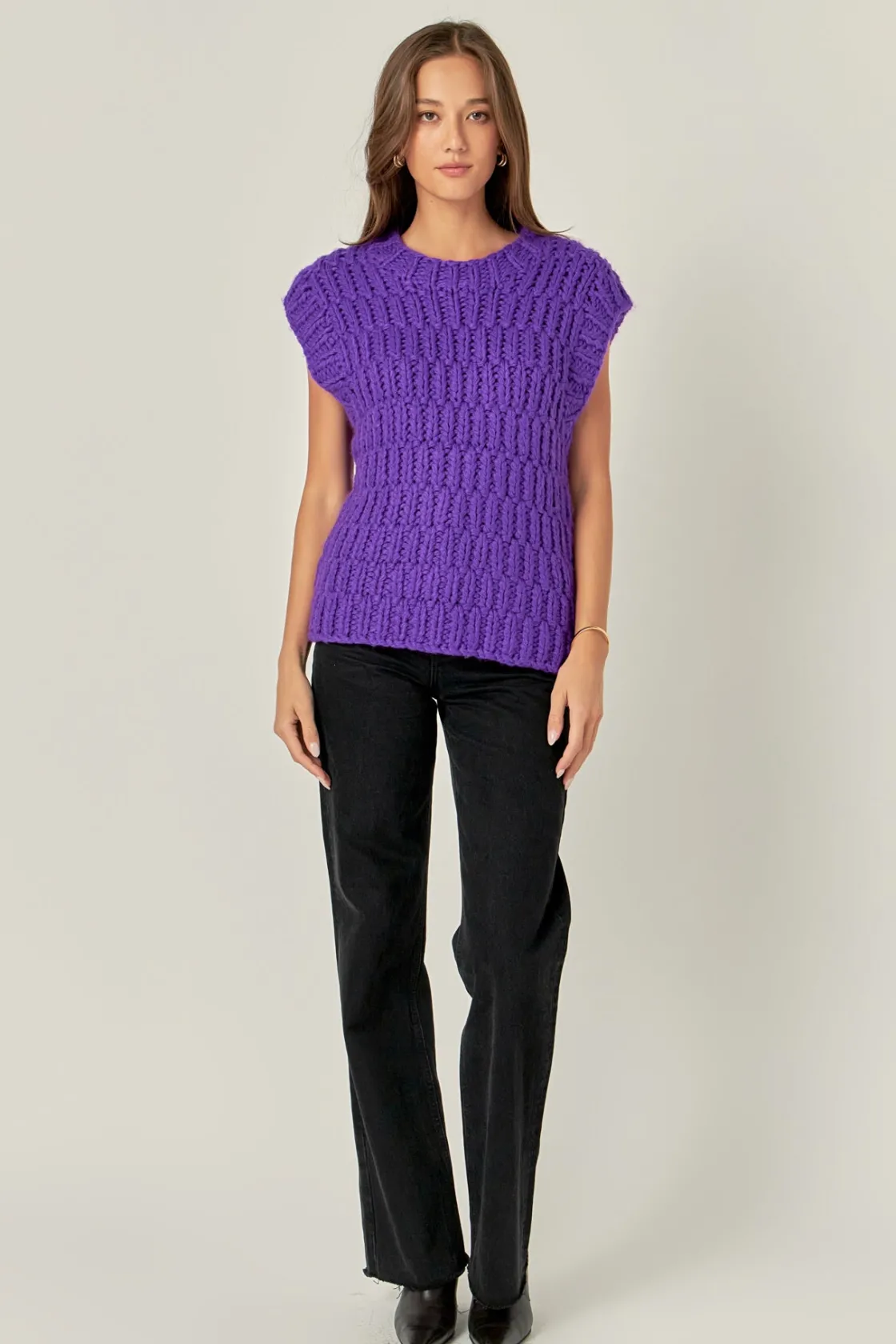 english_factory__chunky_k_9.webp ENGLISH FACTORY Sweaters & Knits | Tops*- Chunky Knit Sweater Vest