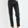 ENGLISH FACTORY Denim | Tops*- Coated Skinny Jean BLACK