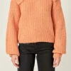 ENGLISH FACTORY Sweaters & Knits | Tops*- Collared Rib Chunky Sweater