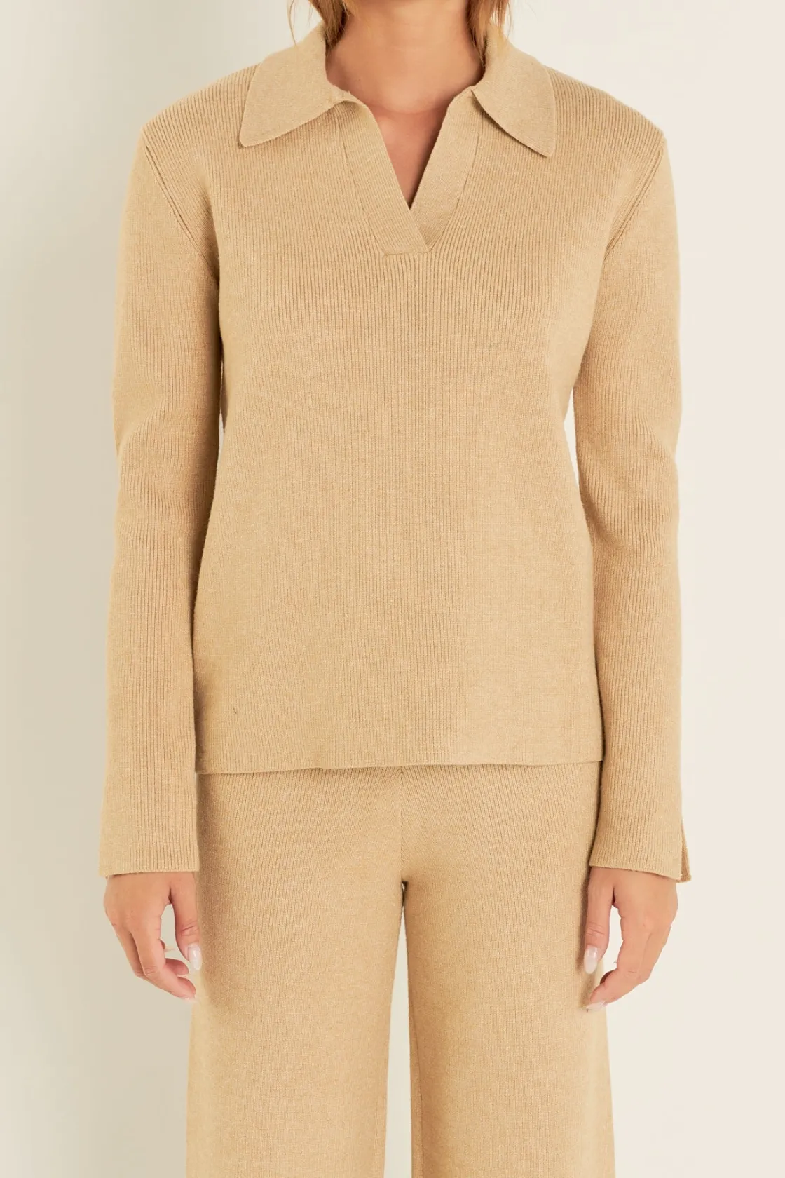 english_factory__collared_10.webp ENGLISH FACTORY Sweaters & Knits | Matching Sets*- Collared Knit Sweater