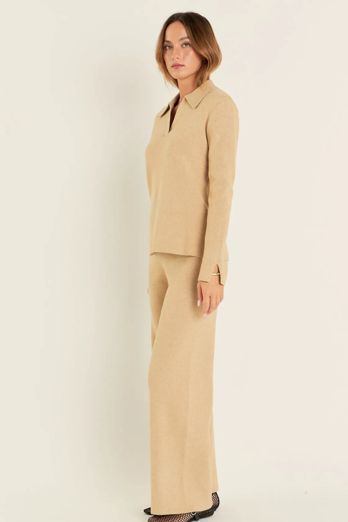 english_factory__collared_11.webp ENGLISH FACTORY Sweaters & Knits | Matching Sets*- Collared Knit Sweater