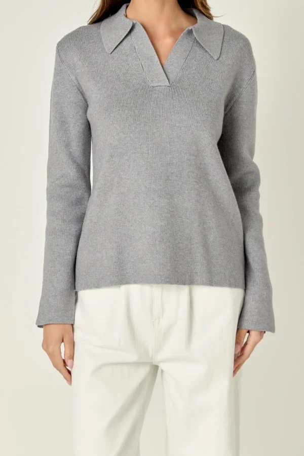 ENGLISH FACTORY Sweaters & Knits | Matching Sets*- Collared Knit Sweater