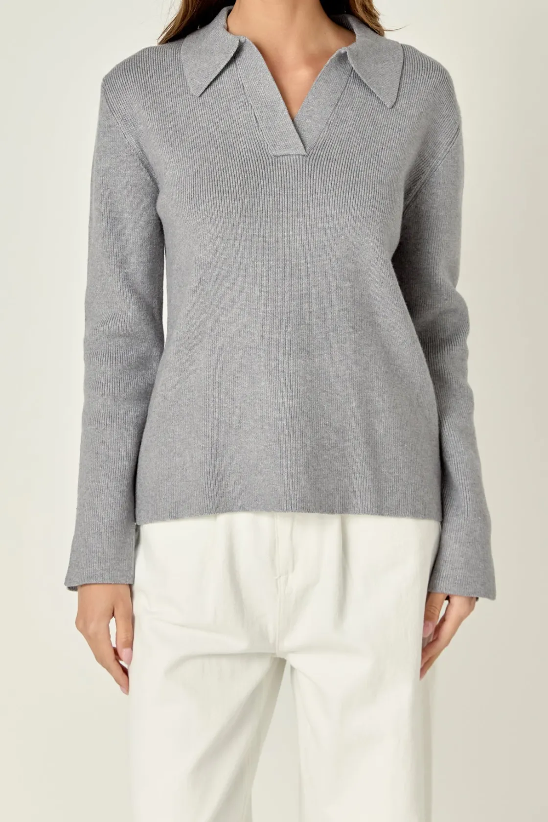 english_factory__collared_5.webp ENGLISH FACTORY Sweaters & Knits | Matching Sets*- Collared Knit Sweater