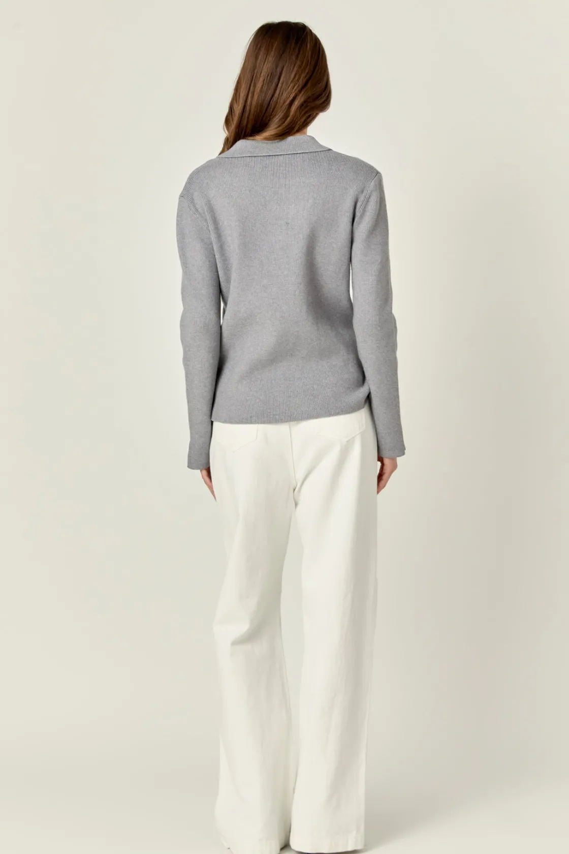english_factory__collared_7.webp ENGLISH FACTORY Sweaters & Knits | Matching Sets*- Collared Knit Sweater