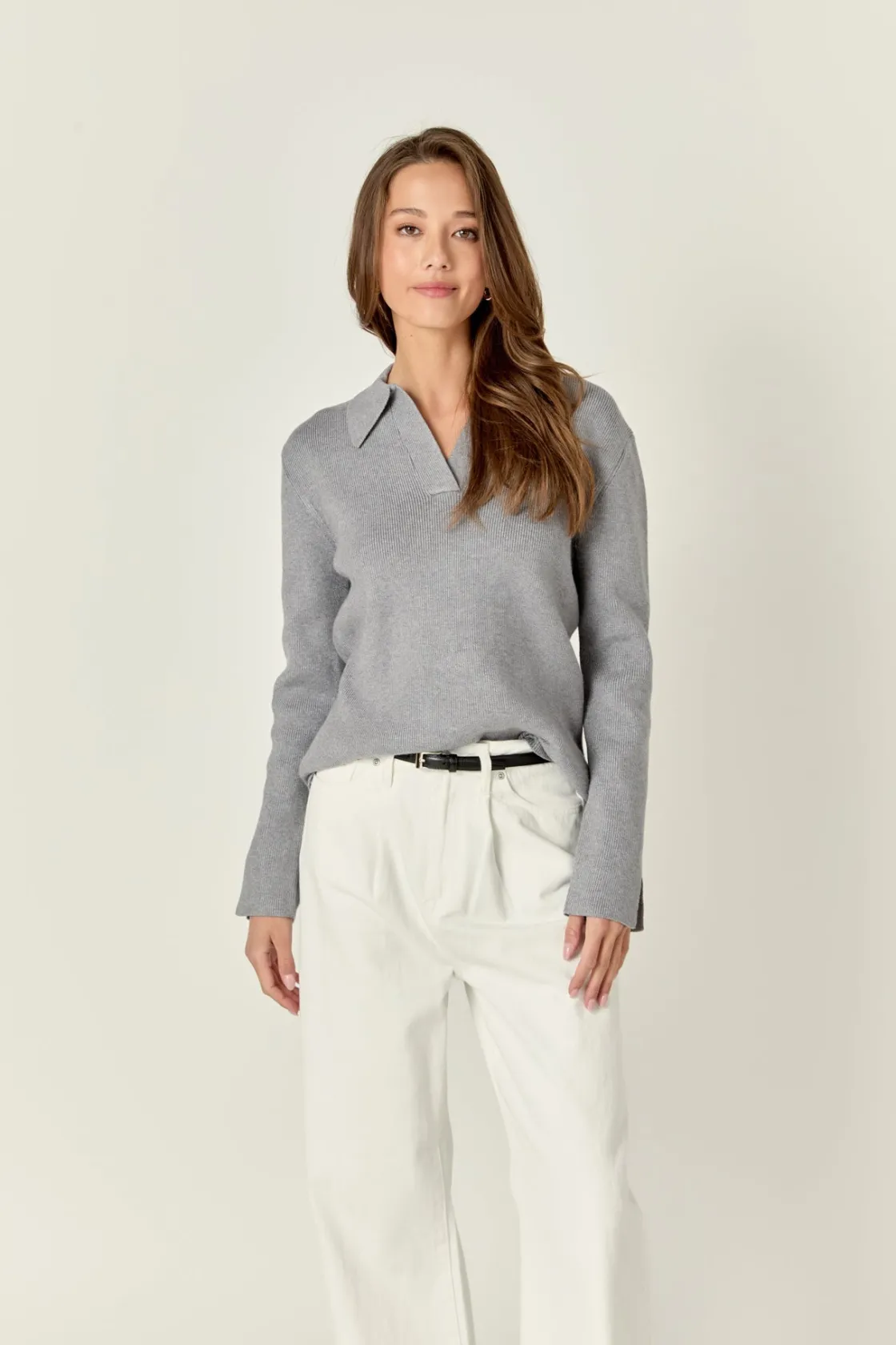 english_factory__collared_8.webp ENGLISH FACTORY Sweaters & Knits | Matching Sets*- Collared Knit Sweater