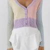 ENGLISH FACTORY Cardigans | Tops*- Color Blocked Knit Cardigan MULTI