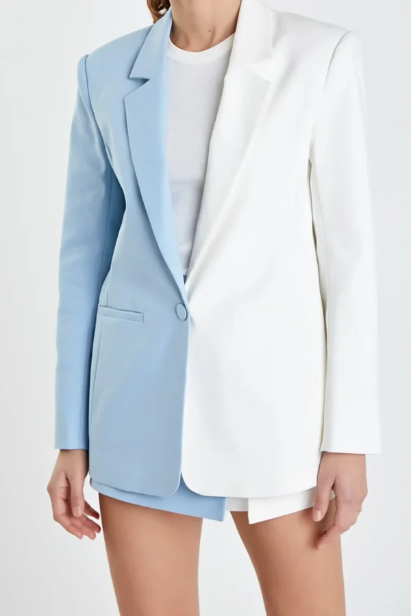 ENGLISH FACTORY Matching Sets | Blazers*- Color Block Blazer