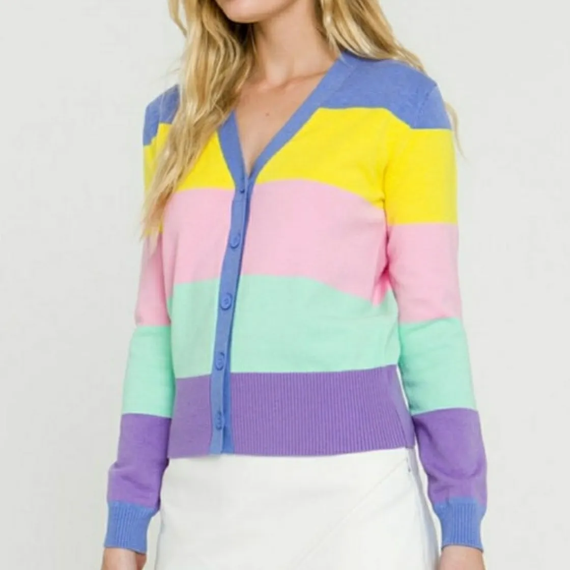 english_factory__color_bl_1-12.webp ENGLISH FACTORY Cardigans | Tops*- Color Block Cardigan MULTI
