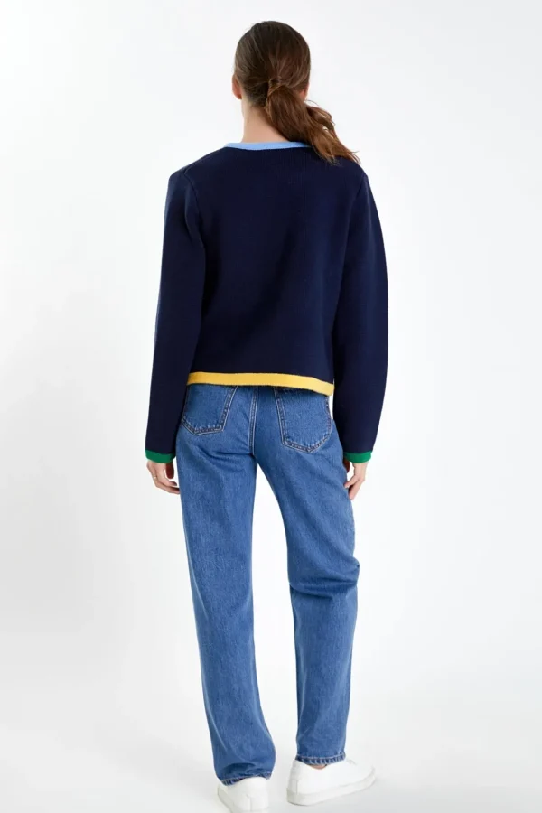 ENGLISH FACTORY Sweaters & Knits | Matching Sets*- Color Block Sweater Cardigan