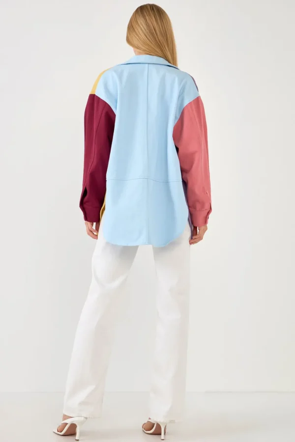 ENGLISH FACTORY Jackets & Coats | Tops*- Color Block Shirts Jacket MULTI