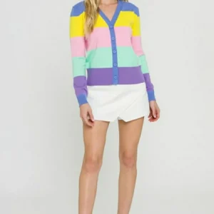 ENGLISH FACTORY Cardigans | Tops*- Color Block Cardigan MULTI