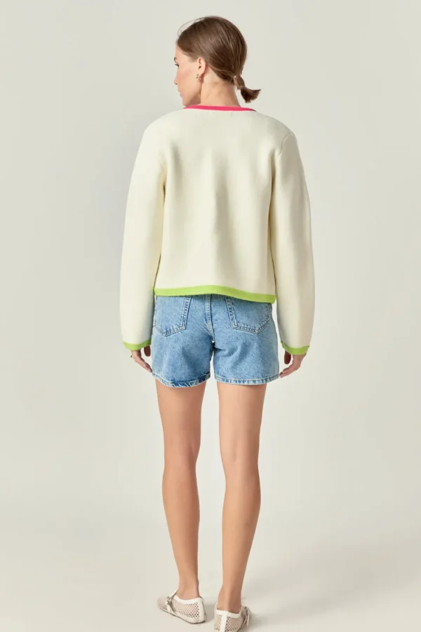 ENGLISH FACTORY Sweaters & Knits | Matching Sets*- Color Block Sweater Cardigan
