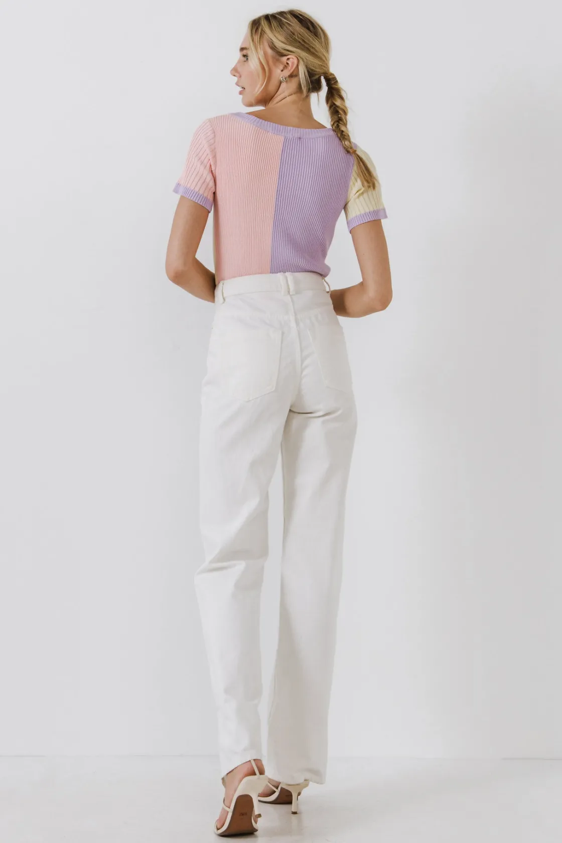 english_factory__color_bl_2-19.webp ENGLISH FACTORY Sweaters & Knits | Tops*- Color Blocked Sweater Top MULTI