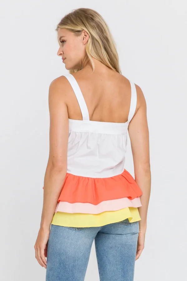 ENGLISH FACTORY Tops*- Color Block 3 Tiers Top MULTI