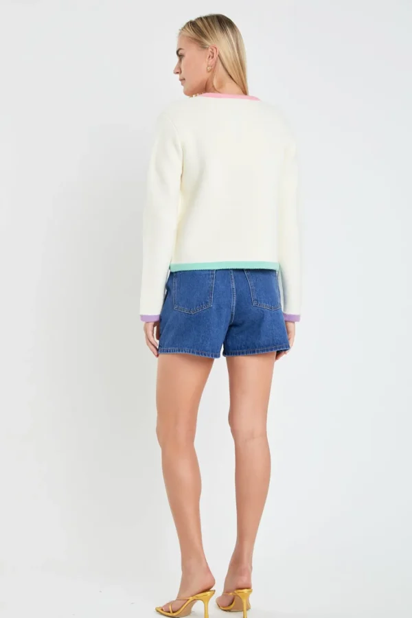 ENGLISH FACTORY Sweaters & Knits | Matching Sets*- Color Block Sweater Cardigan