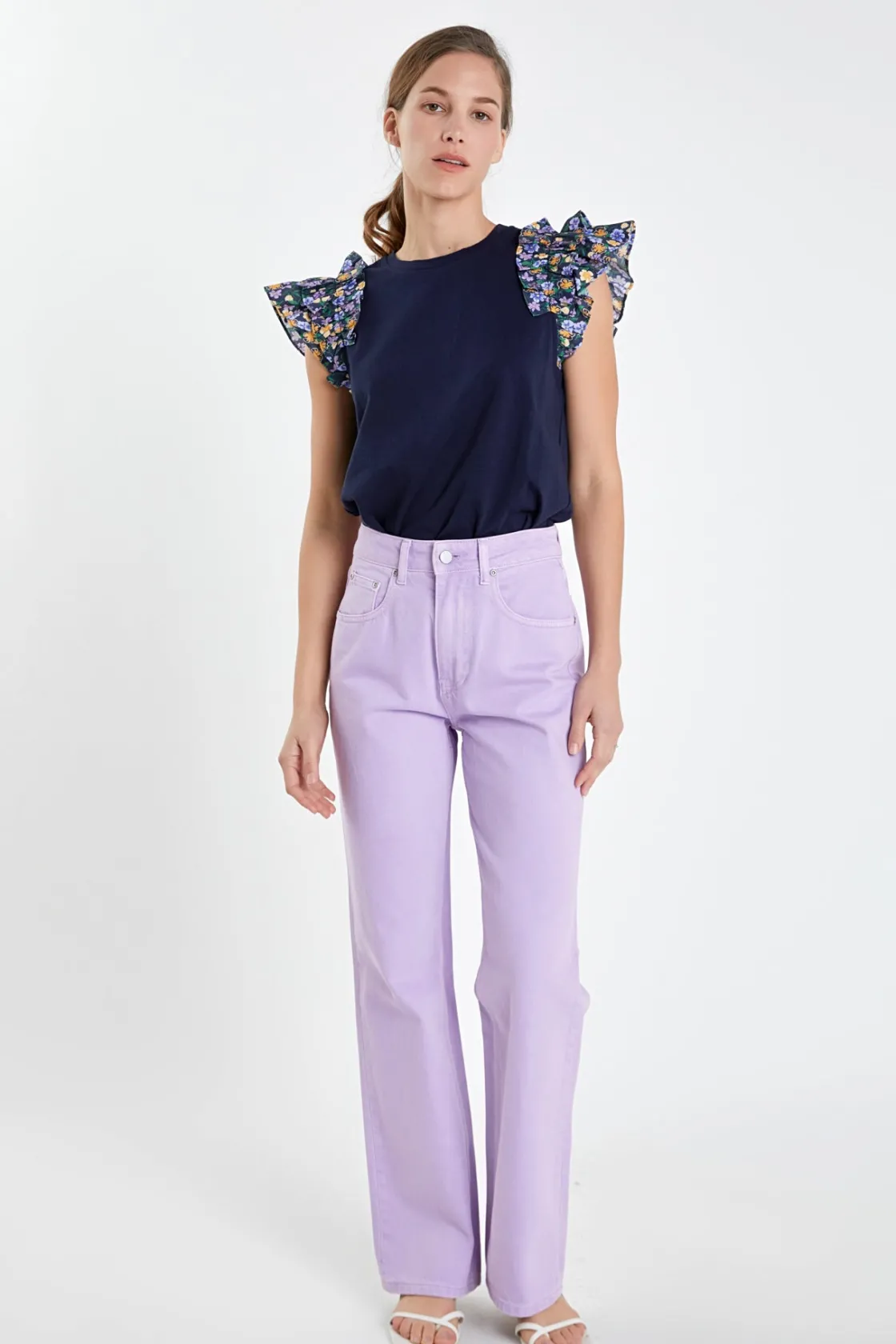english_factory__color_fu_14.webp ENGLISH FACTORY Denim | Tops*- Color Full Length Wide Leg Jean