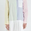 ENGLISH FACTORY Tops*- Colorblocked Shirt Dress MULTI