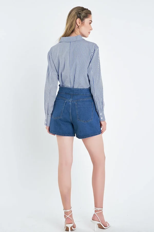 ENGLISH FACTORY Shirts & Blouses | Tops*- Colorblock Stripe Cotton Shirt