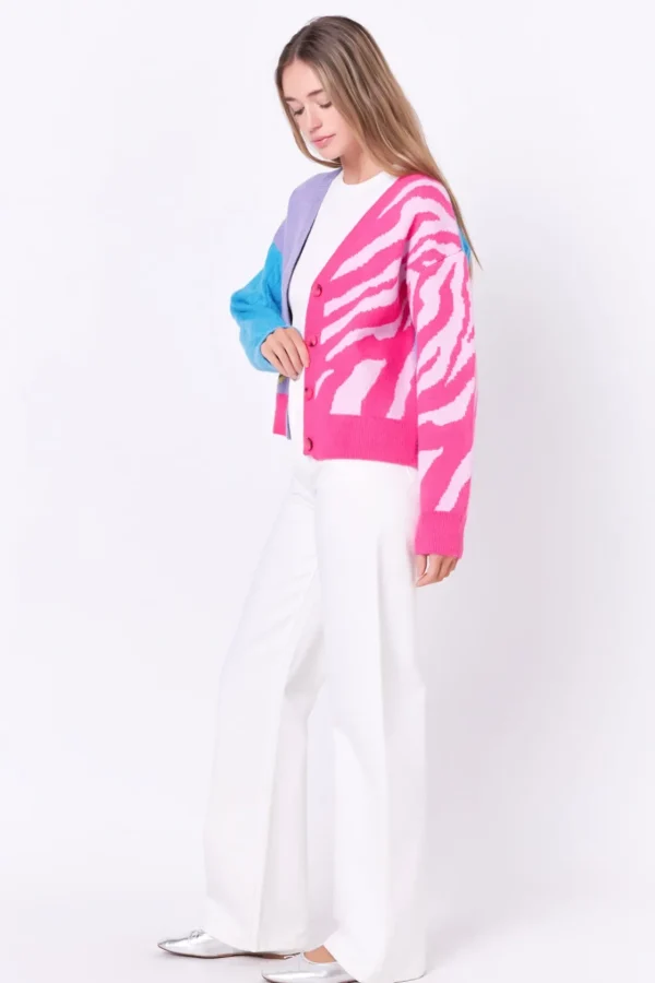 ENGLISH FACTORY Sweaters & Knits*- Combination Sweater Cardigan MULTIBLUE