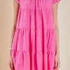 ENGLISH FACTORY Tops*- Contrast Merrow Babydoll Dress