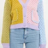 ENGLISH FACTORY Sweaters & Knits | Tops*- Contrast Detail Cardigan MULTI