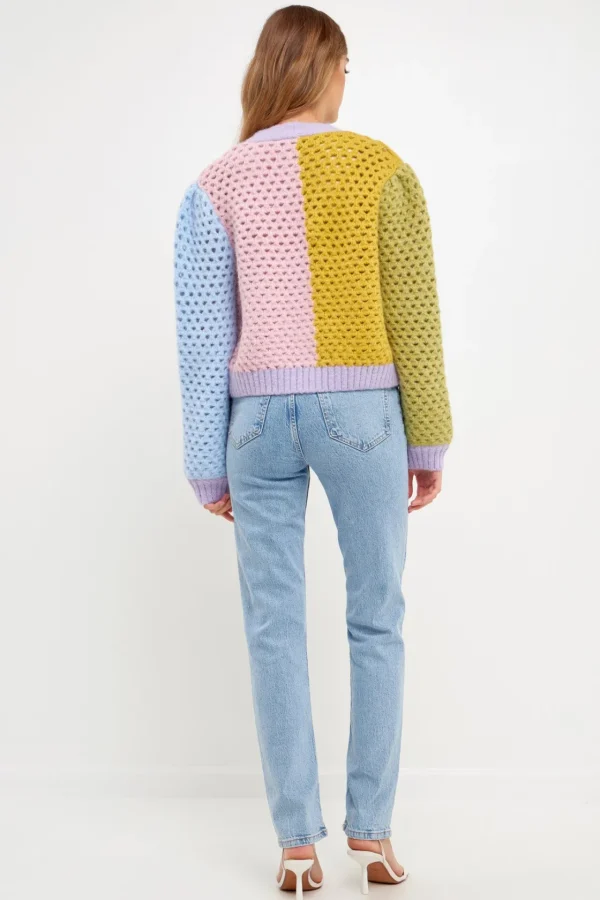 ENGLISH FACTORY Sweaters & Knits | Tops*- Contrast Detail Cardigan MULTI