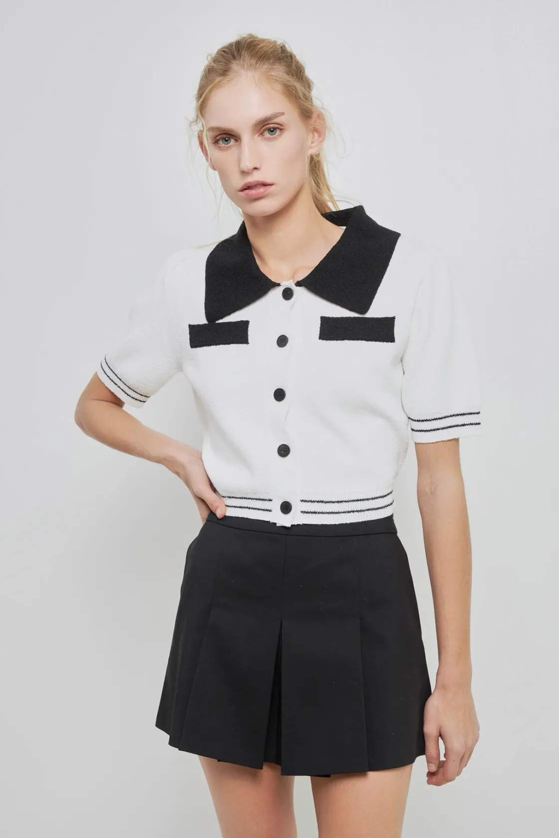 english_factory__contrast_8-3.webp ENGLISH FACTORY Sweaters & Knits | Tops*- Contrast Cardigan