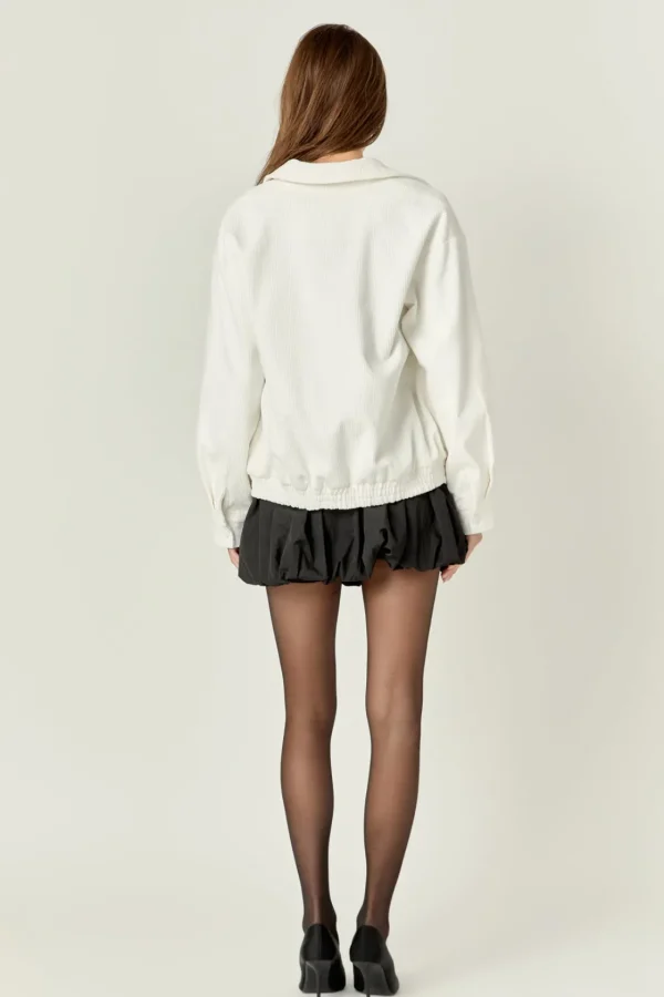 ENGLISH FACTORY Matching Sets | Jackets & Coats*- Corduroy Jacket OFFWHITE