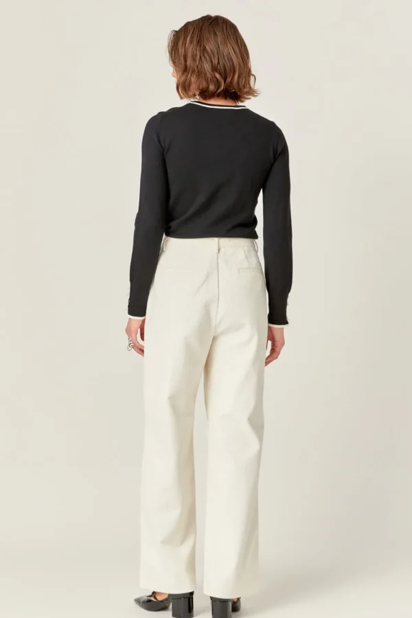 ENGLISH FACTORY Matching Sets | Pants*- Corduroy Wide Pants OFFWHITE