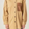 ENGLISH FACTORY Jackets & Coats | Tops*- Cotton Twill Shirt Jacket TAN
