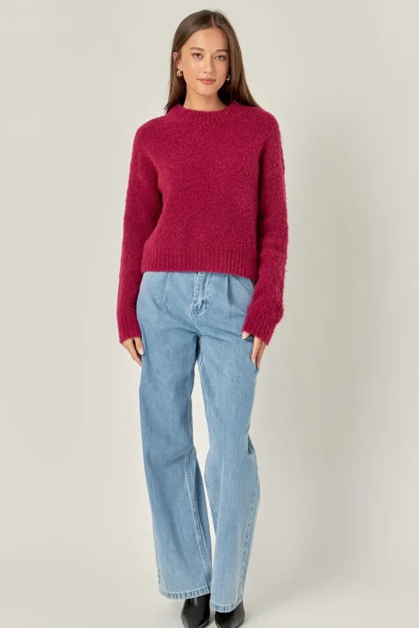 ENGLISH FACTORY Sweaters & Knits | Tops*- Cozy Roundneck Sweater
