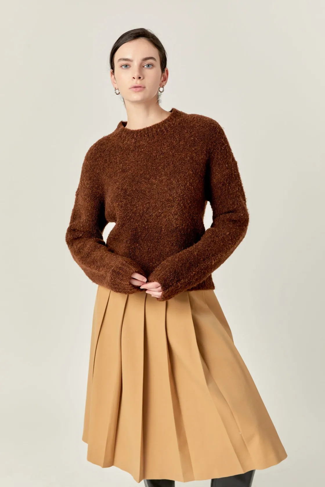 english_factory__cozy_rou_3-1.webp ENGLISH FACTORY Sweaters & Knits | Tops*- Cozy Roundneck Sweater