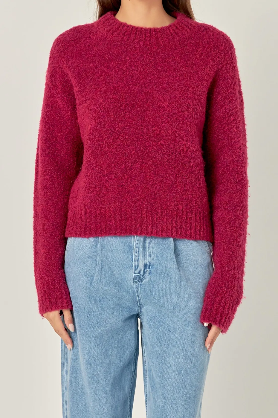 english_factory__cozy_rou_30.webp ENGLISH FACTORY Sweaters & Knits | Tops*- Cozy Roundneck Sweater