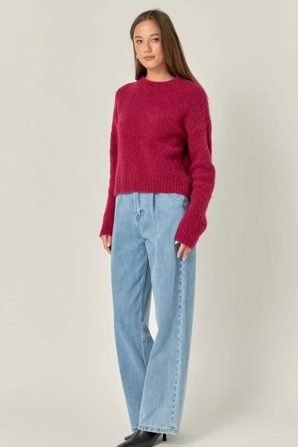 ENGLISH FACTORY Sweaters & Knits | Tops*- Cozy Roundneck Sweater