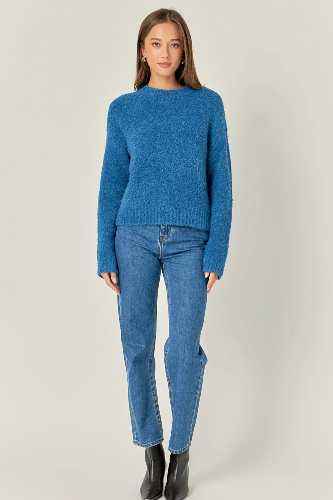 english_factory__cozy_rou_34.webp ENGLISH FACTORY Sweaters & Knits | Tops*- Cozy Roundneck Sweater