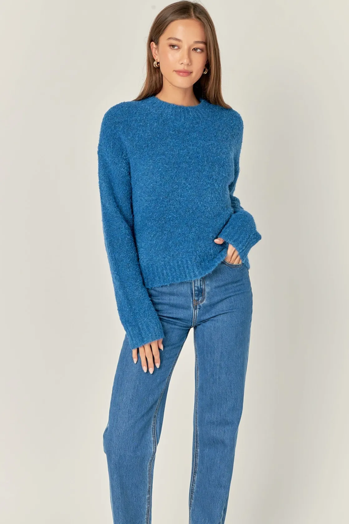 english_factory__cozy_rou_38.webp ENGLISH FACTORY Sweaters & Knits | Tops*- Cozy Roundneck Sweater