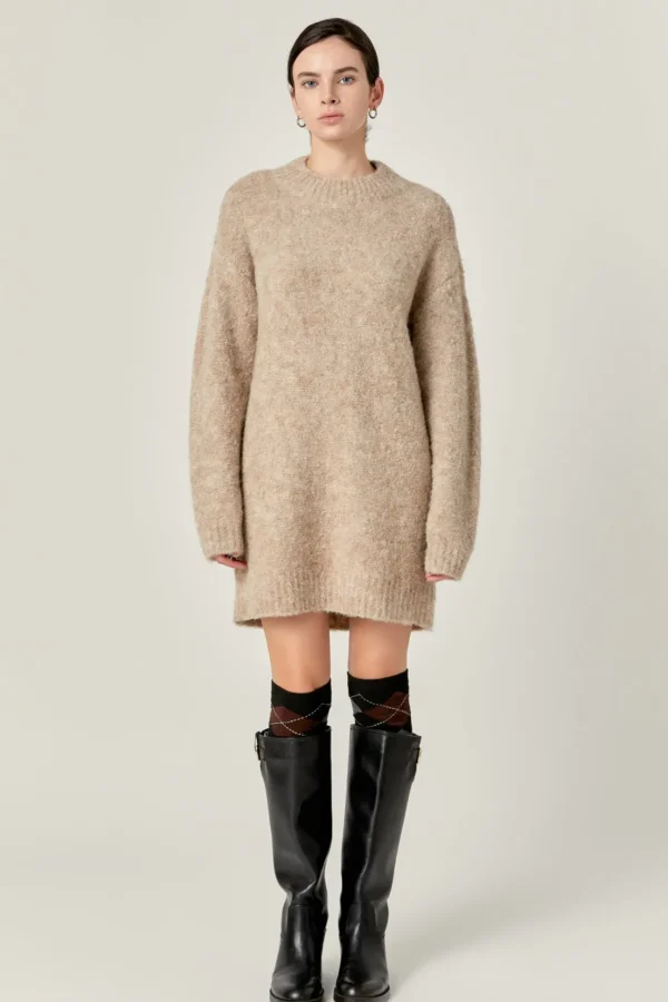 ENGLISH FACTORY Sweaters & Knits | Tops*- Cozy Round Sweater Dress