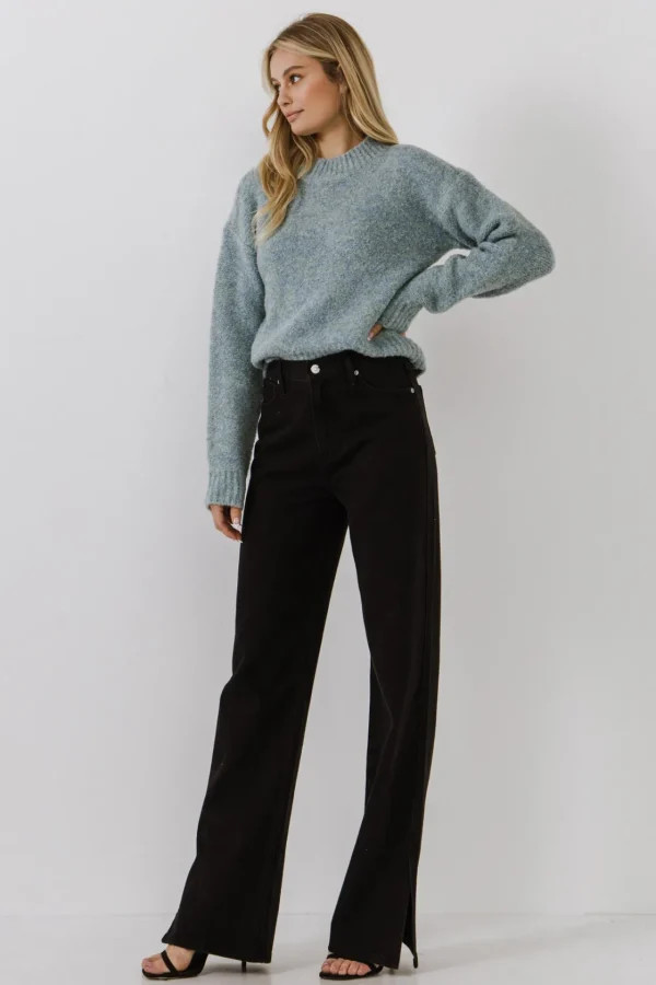 ENGLISH FACTORY Sweaters & Knits | Tops*- Cozy Roundneck Sweater