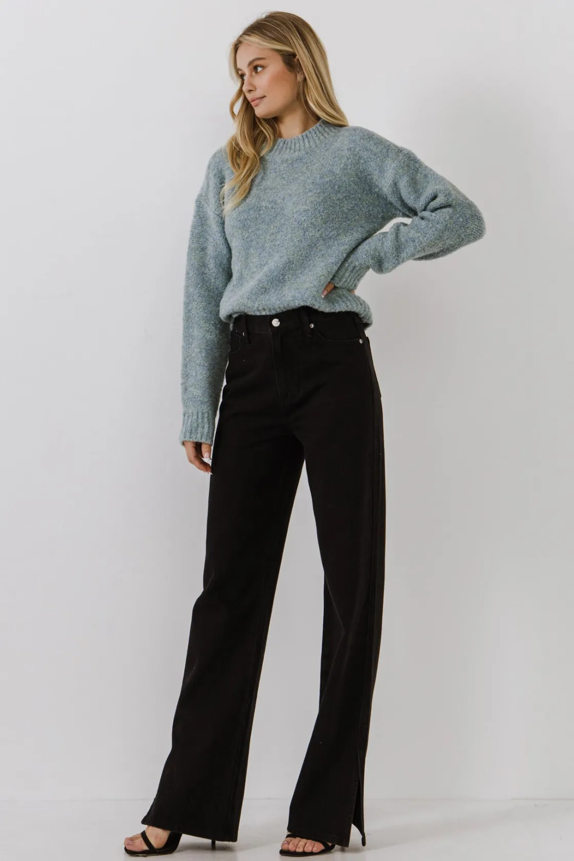 english_factory__cozy_rou_46.webp ENGLISH FACTORY Sweaters & Knits | Tops*- Cozy Roundneck Sweater