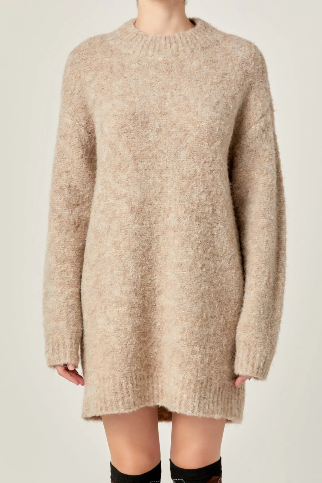 english_factory__cozy_rou_5.webp ENGLISH FACTORY Sweaters & Knits | Tops*- Cozy Round Sweater Dress