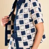 ENGLISH FACTORY Matching Sets | Shirts & Blouses*- Crochet Patchwork Shirt NAVYMULTI