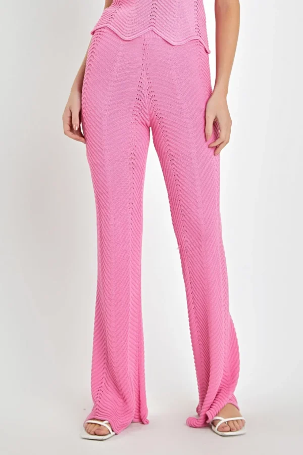 ENGLISH FACTORY Sweaters & Knits | Matching Sets*- Crochet Knit Pants