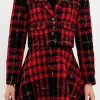 ENGLISH FACTORY Matching Sets | Jackets & Coats*- Cropped Tweed Jacket REDMULTI