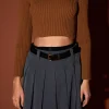 ENGLISH FACTORY Sweaters & Knits | Tops*- Cropped Ribbed Knit Sweater