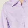 ENGLISH FACTORY Shirts & Blouses | Tops*- Cuff Sleeve Accent Collar Poplin Dress Shirt