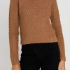 ENGLISH FACTORY Sweaters & Knits | Tops*- Cut-Out Neck Sweater CAFFE