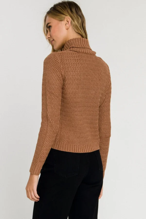 ENGLISH FACTORY Sweaters & Knits | Tops*- Cut-Out Neck Sweater CAFFE