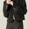 ENGLISH FACTORY Jackets & Coats | Tops*- Darcy Tweed Jacket BLACK